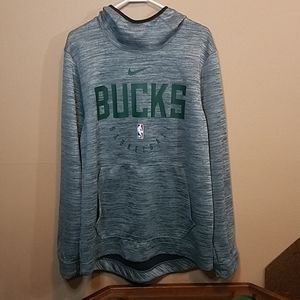 Nike Milwaukee Bucks BBall Hoodie sz Large Used